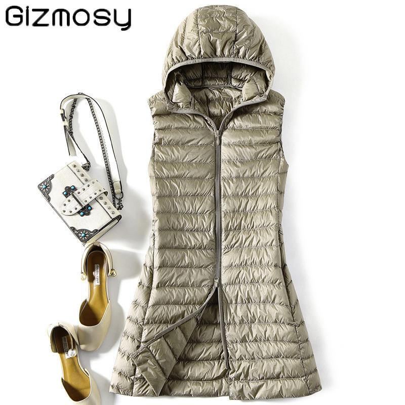 Dresses Gizmosy Autumn Winter Slim Down Jacket Women Ultra Light Long Hooded Down Vest Female Casual Waistcoat Plus Size 4xl Parkas Coat, Beige
Dresses Gizmosy Autumn Winter Slim Down Jacket Women Ultra Light Long Hooded Down Vest Female Casual Waistcoat Plus Size 4xl Parkas Coat, Beige