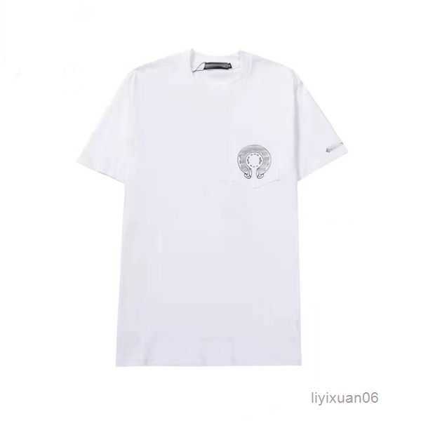 Designer Mens t Shirt Chrome Summer Sweatshirts Heart Ch Short Sleeve Shirts Loose Hip Hop Chromees Hearts Fashion Tops Horseshoe Sanskrit Cross Tees 11 3M96
Designer Mens t Shirt Chrome Summer Sweatshirts Heart Ch Short Sleeve Shirts Loose Hip Hop Chromees Hearts Fashion Tops Horseshoe Sanskrit Cross Tees 11 3M96