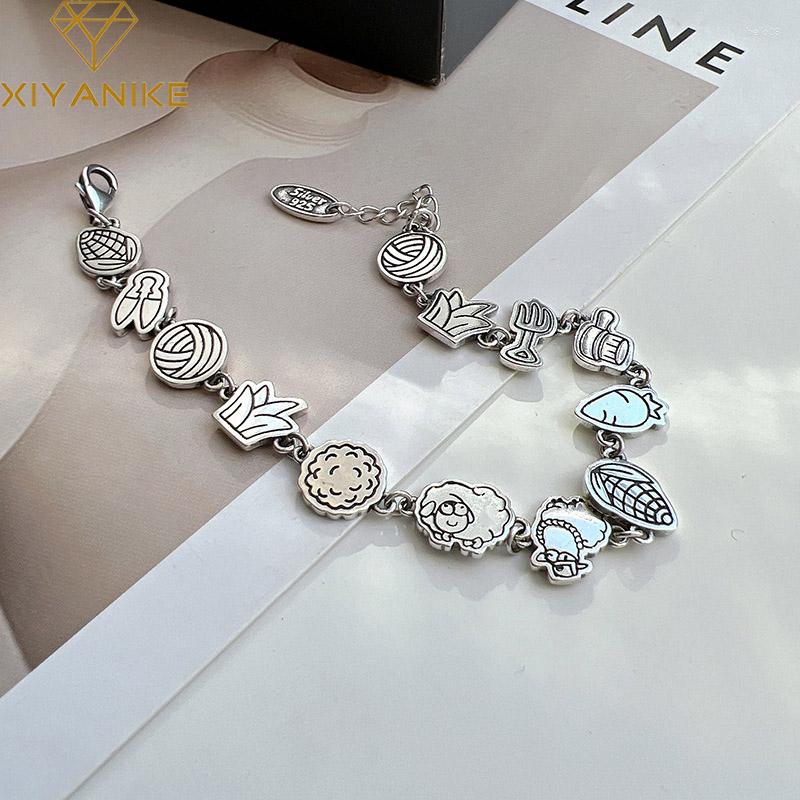 Charm Bracelets DAYIN Cute Cartoon Little Lamb Chain Bracelet For Women Girl Fashion Jewelry Friend Gift Party Femme Luxe
Charm Bracelets DAYIN Cute Cartoon Little Lamb Chain Bracelet For Women Girl Fashion Jewelry Friend Gift Party Femme Luxe
