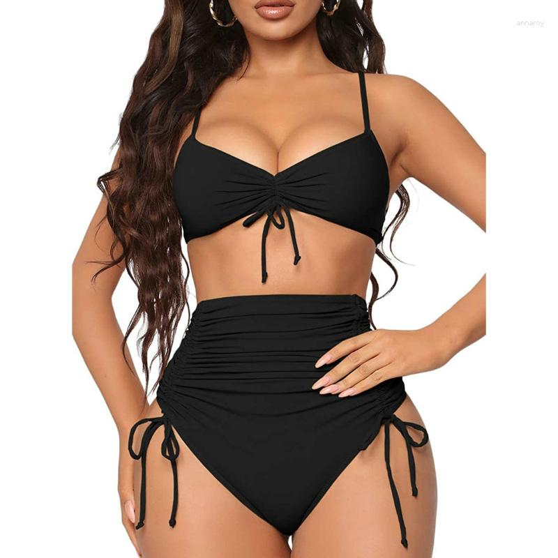 Women' Swimwear Sexy Biquinis 2 Pieces Women Solid Ruched Drawstring Low Neck Padded Bra And High Waist Briefs Summer Beach Bikini Set, Orange
Women' Swimwear Sexy Biquinis 2 Pieces Women Solid Ruched Drawstring Low Neck Padded Bra And High Waist Briefs Summer Beach Bikini Set, Orange