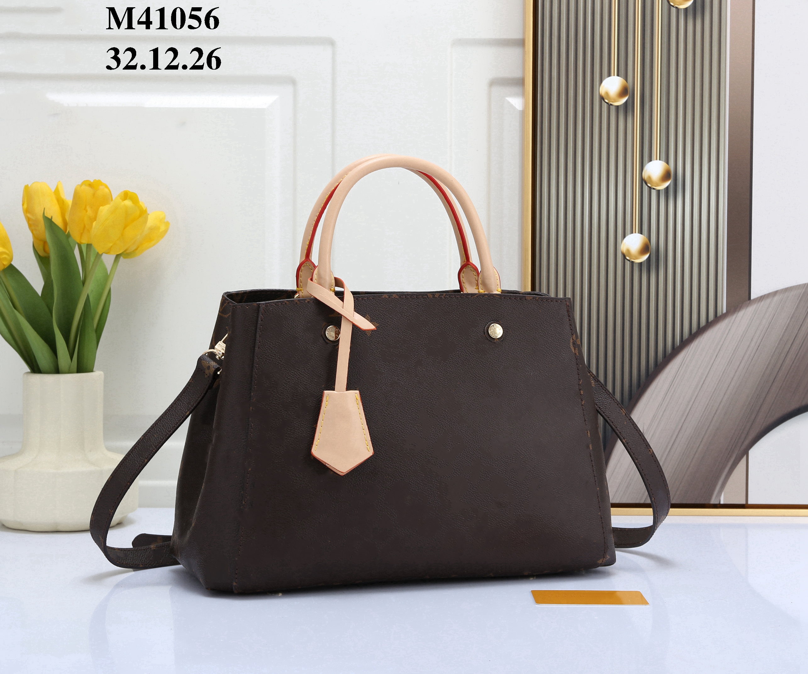 Designer Shoulder Bags MONTAIGNES BB Totes Women Designers Handbags Luxurys Shopping Bag Classic Brand Leather Large Capacity brown Handbag M41056, Coffee grid
Designer Shoulder Bags MONTAIGNES BB Totes Women Designers Handbags Luxurys Shopping Bag Classic Brand Leather Large Capacity brown Handbag M41056, Coffee grid