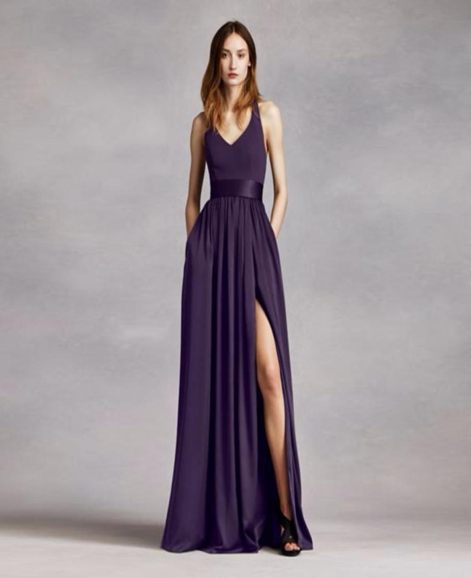 V Neck Halter Neckline Chiffon Front Slit Bridesmaid Dress VW360214 with Sash Wedding Party or Any Special Event2435775
V Neck Halter Neckline Chiffon Front Slit Bridesmaid Dress VW360214 with Sash Wedding Party or Any Special Event2435775