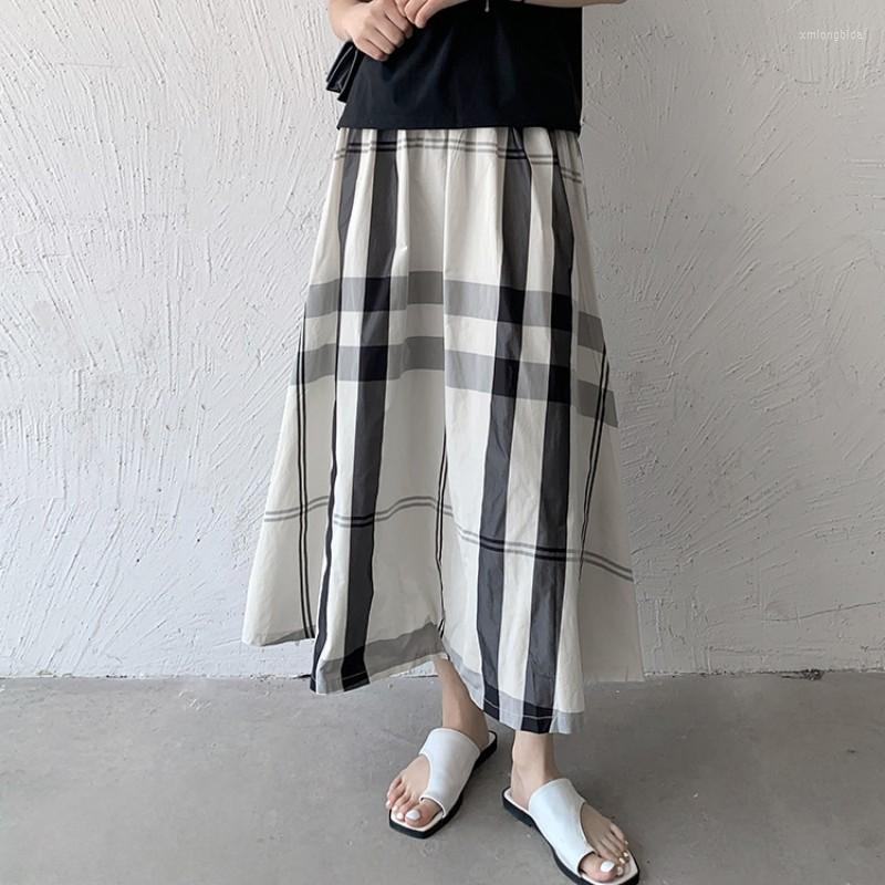 Skirts Casual Long For Women Summer 2023 Elastic Waist Contrast Color Plaid Maxi Skirt Korean Style Loose Fit Female Clothing, Khaki plaid
Skirts Casual Long For Women Summer 2023 Elastic Waist Contrast Color Plaid Maxi Skirt Korean Style Loose Fit Female Clothing, Khaki plaid