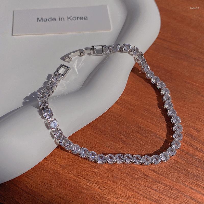 Charm Bracelets 23 Silver Colour Bracelet For Women Sparkling Rhinestone Adjustable Bangle Female Fine Fashion Jewelry Wedding Party Gift
Charm Bracelets 23 Silver Colour Bracelet For Women Sparkling Rhinestone Adjustable Bangle Female Fine Fashion Jewelry Wedding Party Gift