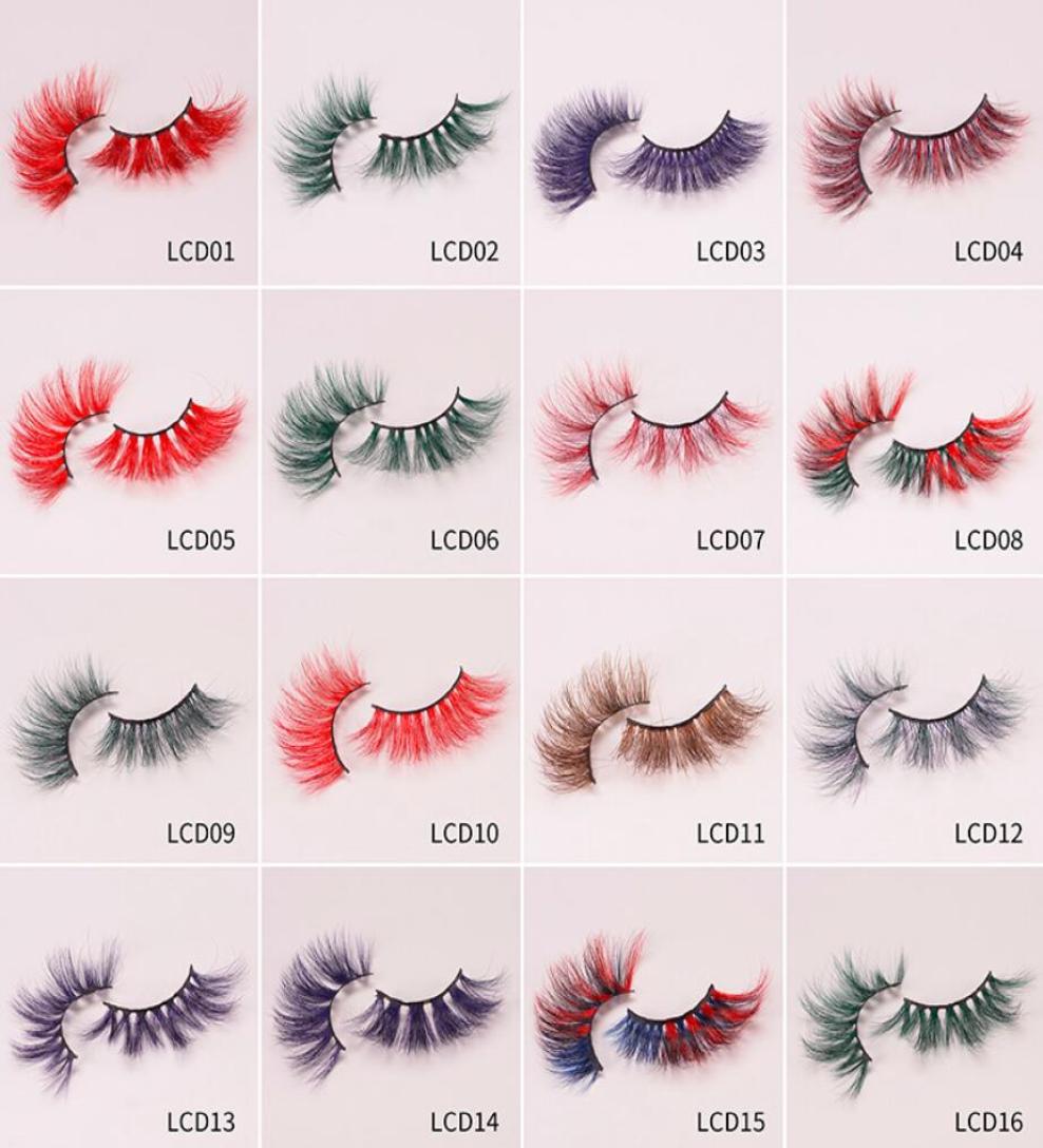25mm Color lashes 6D False Colored Eyelashes Natural Real Mink fluffy Style Eye lash Extension Makeup Halloween Colorful Eyelash4864290
25mm Color lashes 6D False Colored Eyelashes Natural Real Mink fluffy Style Eye lash Extension Makeup Halloween Colorful Eyelash4864290