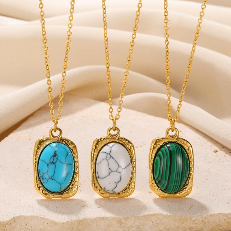 Chains Square Natural Stone Necklaces For Men Stylish Punk Stainless Steel Geometric Polygon Pendant Choker Boy Male Gift Fine Jewelry
Chains Square Natural Stone Necklaces For Men Stylish Punk Stainless Steel Geometric Polygon Pendant Choker Boy Male Gift Fine Jewelry