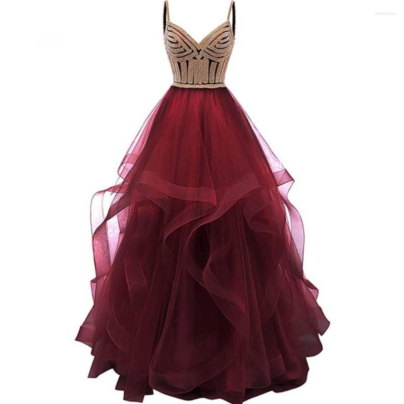 Party Dresses Spaghetti Straps V-neck Beaded Tops Women Prom Dress Tulle Floor Length Long Gown, Black
Party Dresses Spaghetti Straps V-neck Beaded Tops Women Prom Dress Tulle Floor Length Long Gown, Black