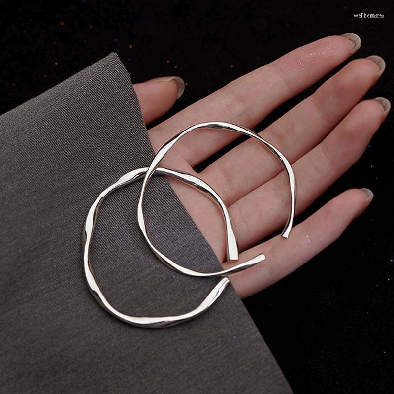 Bangle S925 Silver Color Irregular Water Droplets Plain Circle Bracelet Female Minimalism Opening Handmade Jewelry Gifts
Bangle S925 Silver Color Irregular Water Droplets Plain Circle Bracelet Female Minimalism Opening Handmade Jewelry Gifts