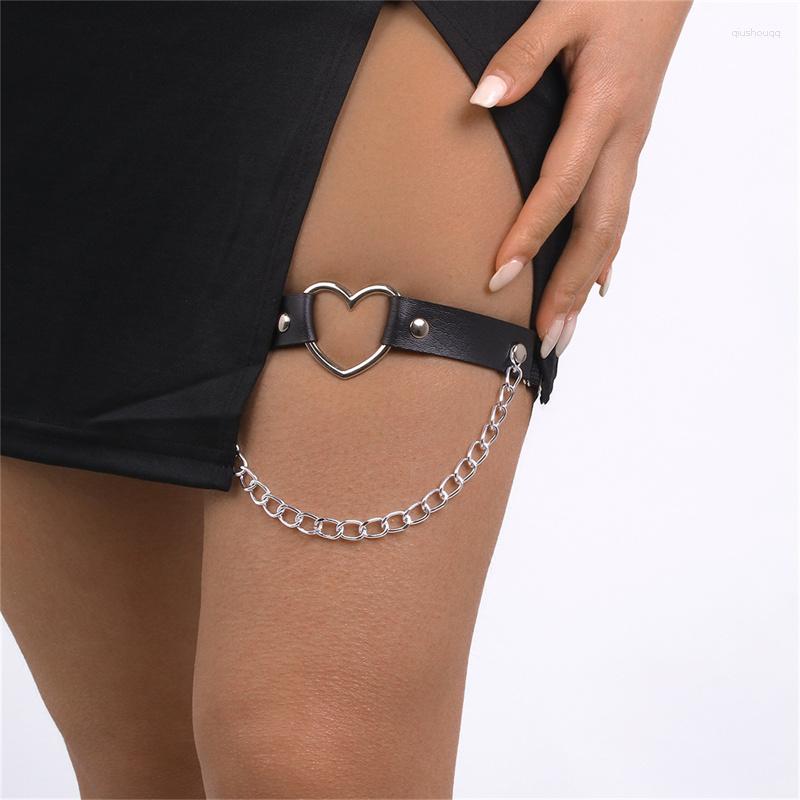 Anklets Sexy Leg Chain Pu Leather Elastic Love Harness For Women Girls Goth Heart Thigh Garter Belt Punk Jewelry Gifts
Anklets Sexy Leg Chain Pu Leather Elastic Love Harness For Women Girls Goth Heart Thigh Garter Belt Punk Jewelry Gifts