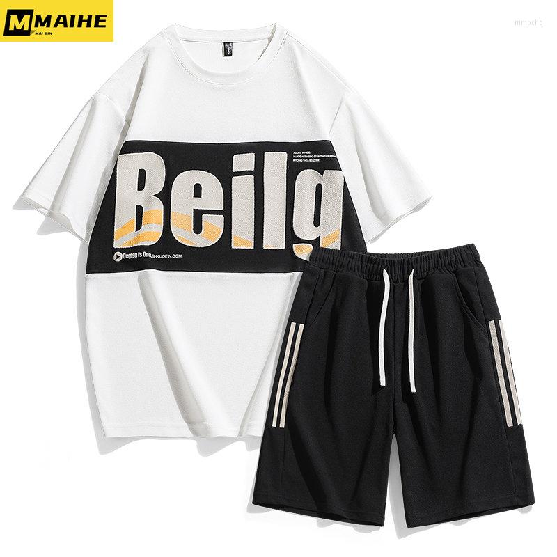 Men's Tracksuits Summer Print Two-piece Tracksuit Oversized Casual Streetwear T-shirt Shorts Stylish Suit, Black
Men's Tracksuits Summer Print Two-piece Tracksuit Oversized Casual Streetwear T-shirt Shorts Stylish Suit, Black
