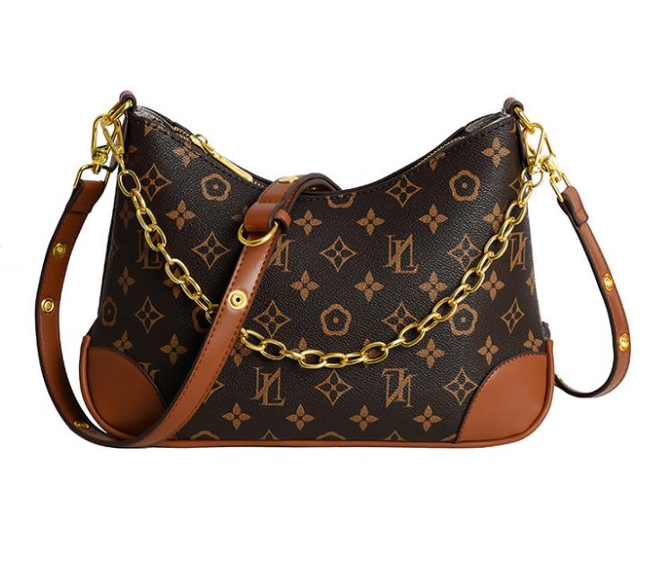 Vintage printed cowhorn bag, large capacity shoulder bag, high-quality and versatile crossbody bag wholesale, Deep brown
Vintage printed cowhorn bag, large capacity shoulder bag, high-quality and versatile crossbody bag wholesale, Deep brown