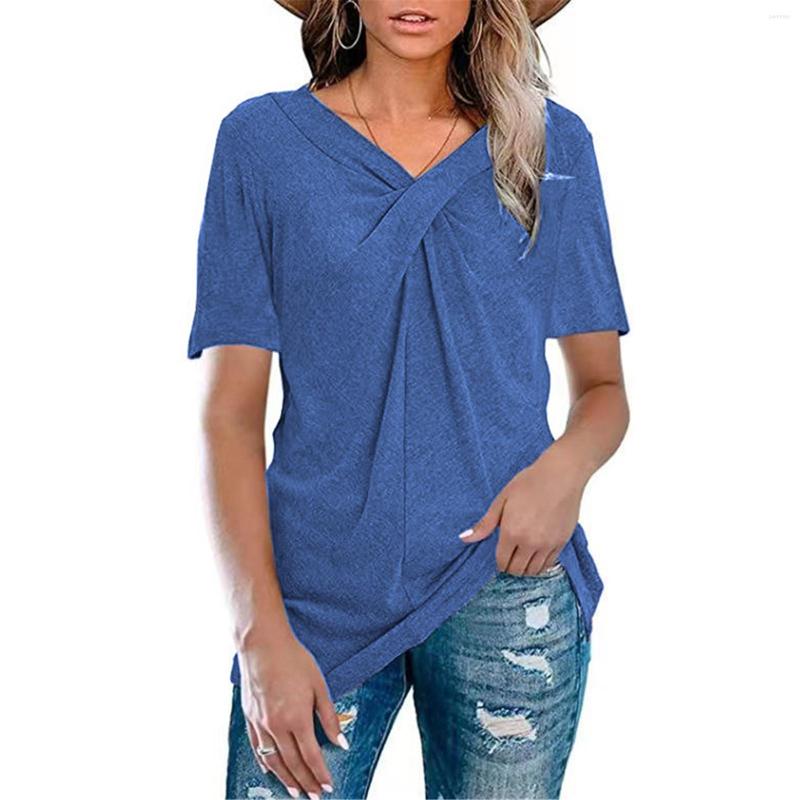 Women' T Shirts Women Summer Short Sleeves T-shirts V Neck Solid Color Pullover Breathable Casual Tops HSJ88, Black
Women' T Shirts Women Summer Short Sleeves T-shirts V Neck Solid Color Pullover Breathable Casual Tops HSJ88, Black