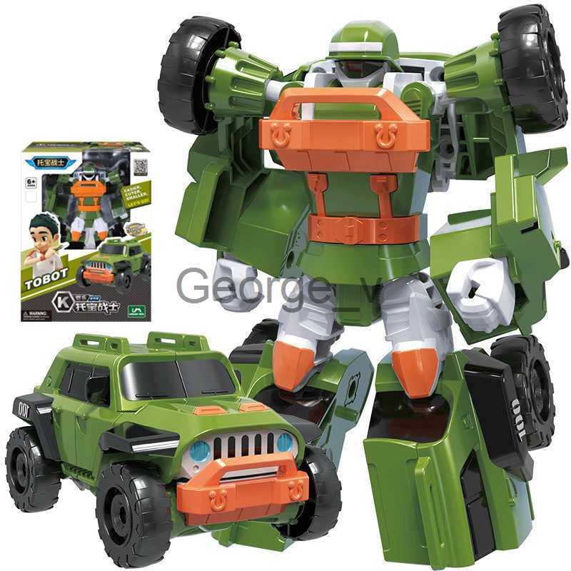 Minifig Mini Tobot Transformation Robot Toys Korea Cartoon Brothers Anime Tobot Deformation Car Airplane Toys for Children Gift J230629