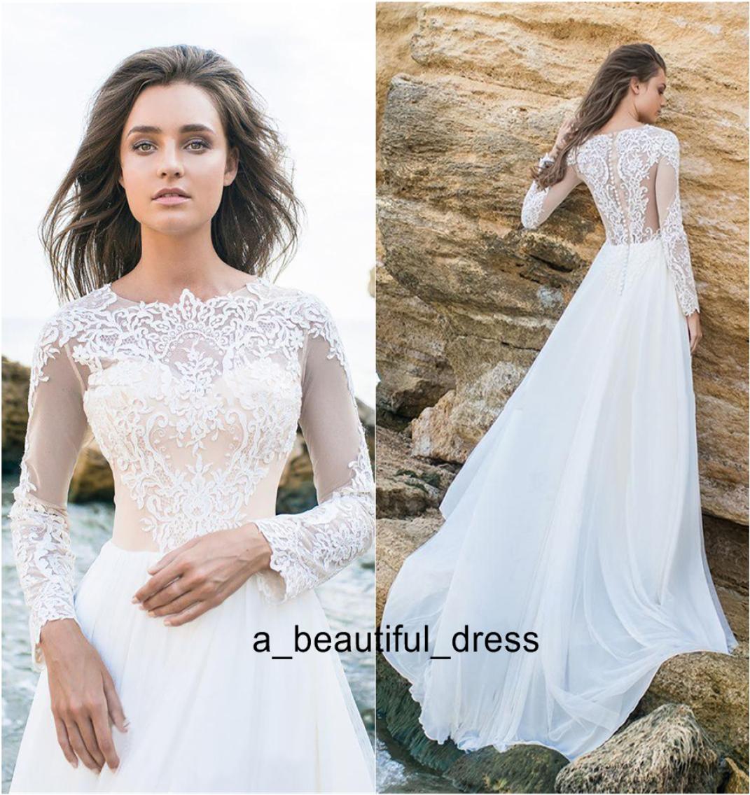 Lace Wedding Dress Long Sleeve Sexy Party Dress vestido de novia White Bride Dresses Chiffon Elegant Wedding Gowns Bridal Dresses2715766, Chocolate
Lace Wedding Dress Long Sleeve Sexy Party Dress vestido de novia White Bride Dresses Chiffon Elegant Wedding Gowns Bridal Dresses2715766, Chocolate