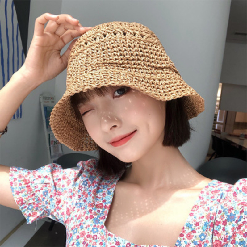 Wide Brim Hats Bucket Women Korean The Small brimmed Straw Hat All match Japanese Woven Fisherman Beach Sunscreen Summer Foldable Cap 230629, Black
Wide Brim Hats Bucket Women Korean The Small brimmed Straw Hat All match Japanese Woven Fisherman Beach Sunscreen Summer Foldable Cap 230629, Black