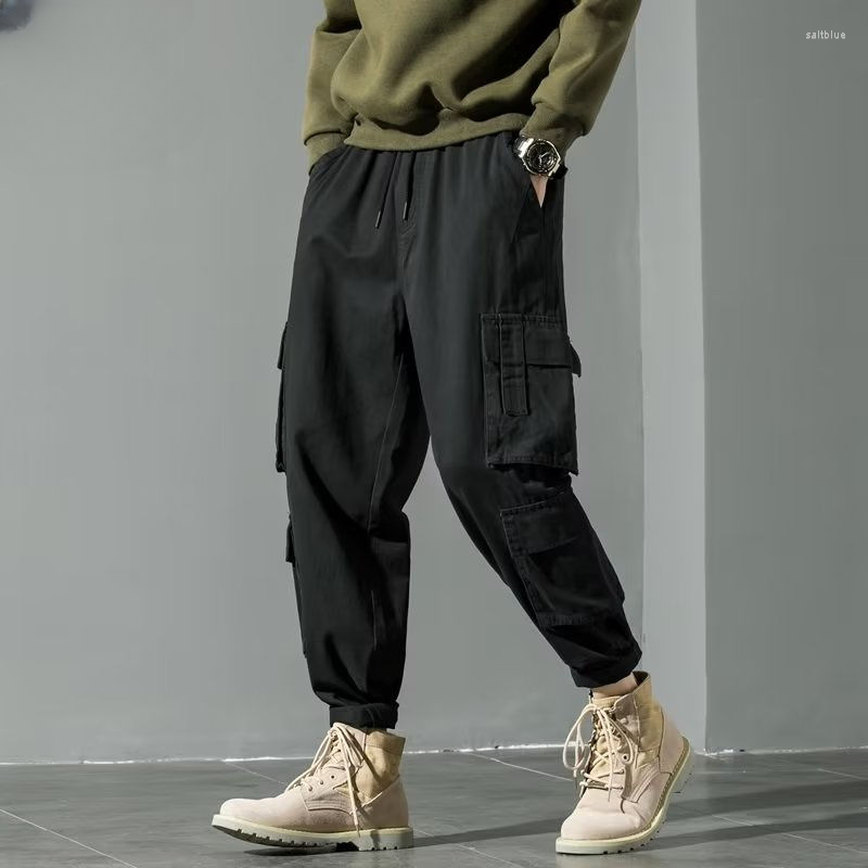 Men's Pants 2023 Spring Autumn Fashion Loose Straight Cargo Male Multi-pocket Casual Trousers Men Solid Wide-leg H188, Black
Men's Pants 2023 Spring Autumn Fashion Loose Straight Cargo Male Multi-pocket Casual Trousers Men Solid Wide-leg H188, Black