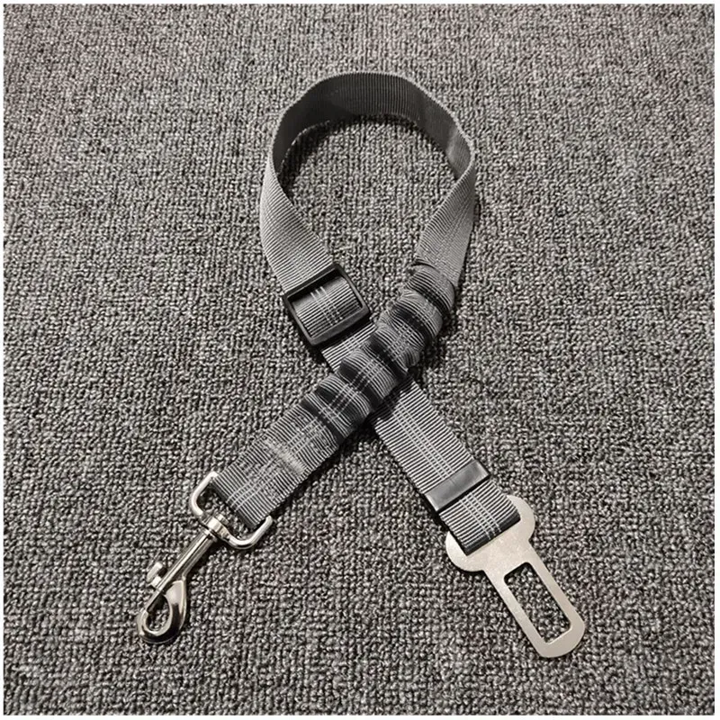 Adjustable Pet Harnesses Retractable Dog Leash Reflective Car Travel Accessories For Dogs Cats With Elastic Shock Absorption NEW
