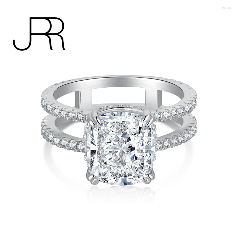 Cluster Rings JRR 925 Sterling Silver Crushed Cut High Carbon Diamonds Gemstone Wedding Engagement Ring Fine Jewelry Wholesale
Cluster Rings JRR 925 Sterling Silver Crushed Cut High Carbon Diamonds Gemstone Wedding Engagement Ring Fine Jewelry Wholesale