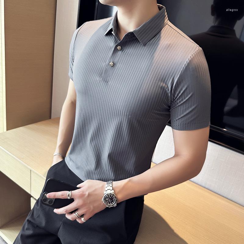 Men's Polos High Quality Summer Ice Striped Polo Shirt Men Short Sleeve Casual Business T-shirt Elastic Traceless Lapel Tee Tops M-4XL, Black
Men's Polos High Quality Summer Ice Striped Polo Shirt Men Short Sleeve Casual Business T-shirt Elastic Traceless Lapel Tee Tops M-4XL, Black
