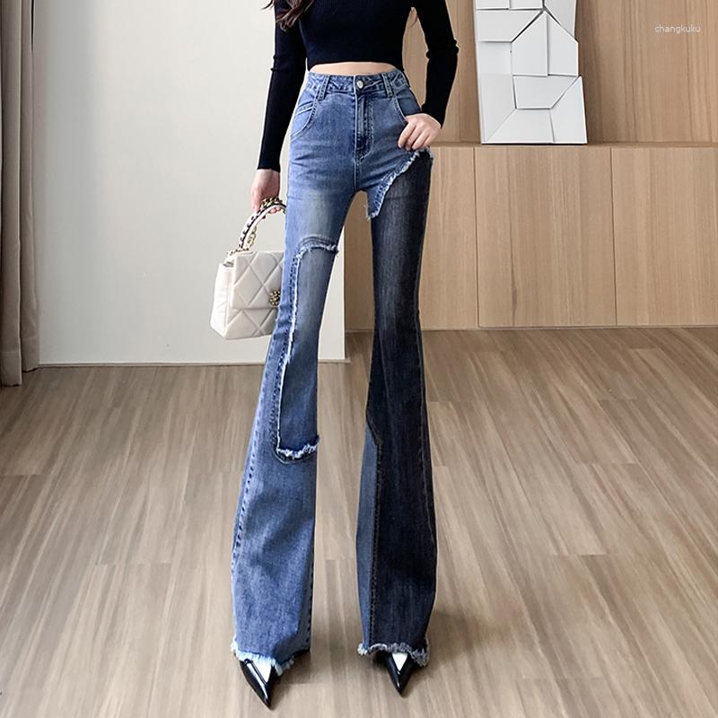 Women's Jeans Contract Patchwork Flared Woman High Waist Slim Female Boot Cut Trousers Mujer Fashion Skinny Personality Denim Pants, Picture color
Women's Jeans Contract Patchwork Flared Woman High Waist Slim Female Boot Cut Trousers Mujer Fashion Skinny Personality Denim Pants, Picture color