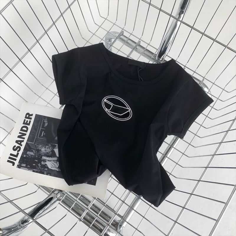 Women' Tshirts Tanks Designer Diesel Top Tight T-shirt Hollow Out Tee Women Shirts Letter Print Short Sleeve Sexy Yogatees Woman Summer 283of83of, White+ hollow out
Women' Tshirts Tanks Designer Diesel Top Tight T-shirt Hollow Out Tee Women Shirts Letter Print Short Sleeve Sexy Yogatees Woman Summer 283of83of, White+ hollow out