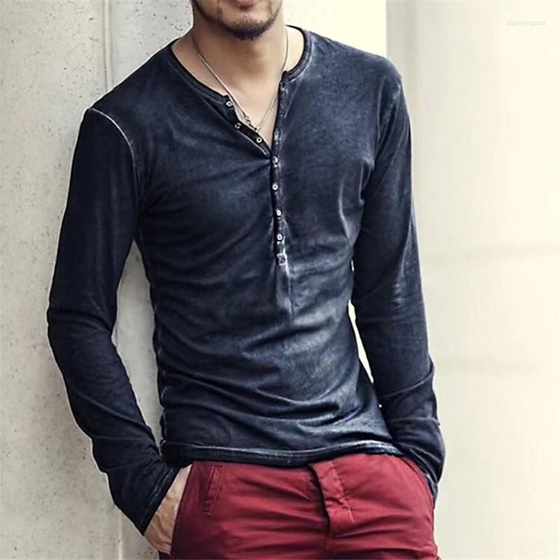 Men's Suits H218 Autumn Cotton Graphic T Shirts Vintage Print Long Sleeve Tops Casual Hip Hop Oversized Clothing Button V-Neck, H218-2
Men's Suits H218 Autumn Cotton Graphic T Shirts Vintage Print Long Sleeve Tops Casual Hip Hop Oversized Clothing Button V-Neck, H218-2