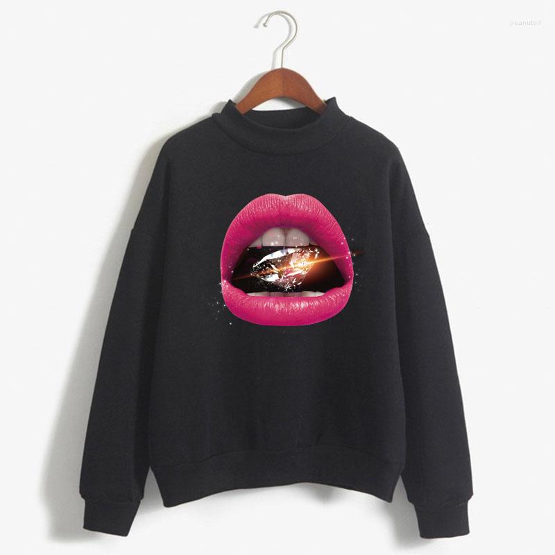 Women's Hoodies Sexy Red Lips Print Women Sweatshirt Sweet Korean O-neck Knitted Pullover Thick Autumn Winter Candy Color Loose Lady
Women's Hoodies Sexy Red Lips Print Women Sweatshirt Sweet Korean O-neck Knitted Pullover Thick Autumn Winter Candy Color Loose Lady