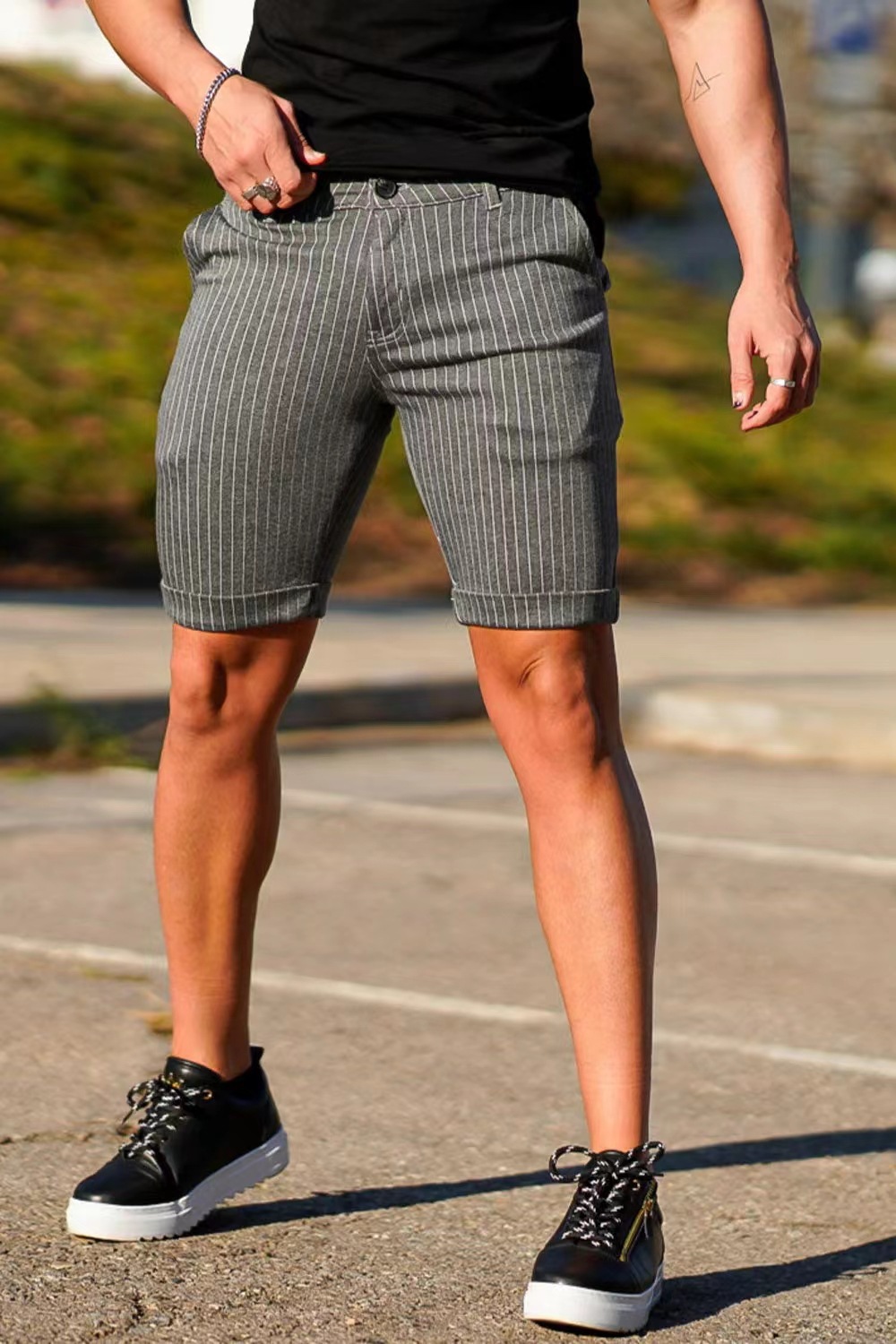 Men' 2023 Fashion New Plaid Beach Hawaiian Casual Trend Camouflage Military Shorts Bermuda Streetwear Suit shorts Large casual, Black grid
Men' 2023 Fashion New Plaid Beach Hawaiian Casual Trend Camouflage Military Shorts Bermuda Streetwear Suit shorts Large casual, Black grid