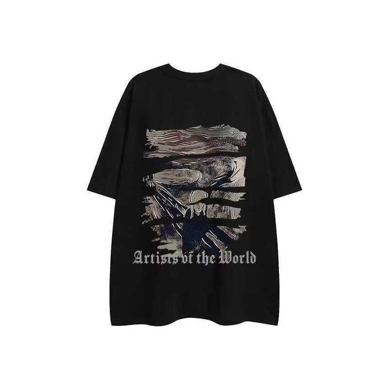 Men's and Women's Summer High Street Fashion Brand T-shirt Oversize High Grade Feeling Ruffian Handsome Fried Street Versatile Half Sleeve stussys, Black 200g
Men's and Women's Summer High Street Fashion Brand T-shirt Oversize High Grade Feeling Ruffian Handsome Fried Street Versatile Half Sleeve stussys, Black 200g