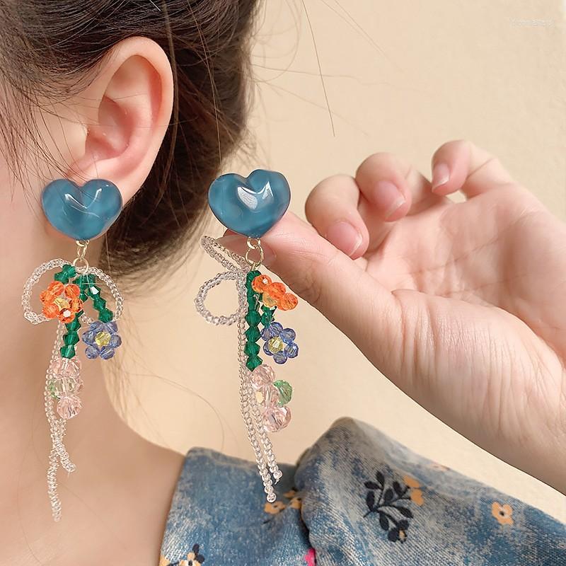 Stud Earrings S925 Silver Needle Sweet Girly Bow Small Fresh Pink Flower Handmade Tassel Crystal Beaded
Stud Earrings S925 Silver Needle Sweet Girly Bow Small Fresh Pink Flower Handmade Tassel Crystal Beaded