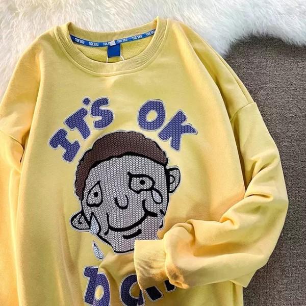 Women' Hoodies Round Neck Sweater For Women Korean Version Loose Fitting Long Sleeved Thin Top Men And Cartoon Printed Sweatshirt, Black
Women' Hoodies Round Neck Sweater For Women Korean Version Loose Fitting Long Sleeved Thin Top Men And Cartoon Printed Sweatshirt, Black