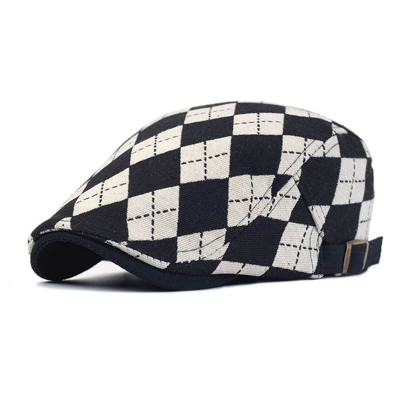 2022 Spring Fall Men's Beret Hat Retro Plaid Herringbone Cap Forward Flat Peaked Cap Women Dailywear Sunshade Driving Hat
2022 Spring Fall Men's Beret Hat Retro Plaid Herringbone Cap Forward Flat Peaked Cap Women Dailywear Sunshade Driving Hat