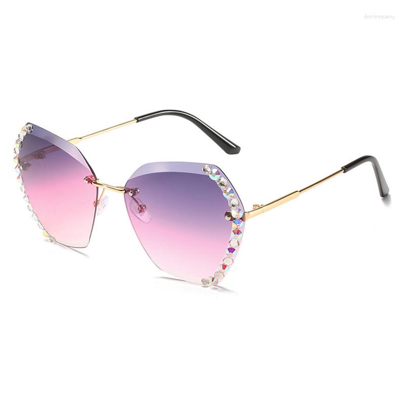 Sunglasses Female Trendy Trimming Rimless Women Rhinestone Polygon Sun Glasses Ladies Gradient Ocean Lens Eyeglasses
Sunglasses Female Trendy Trimming Rimless Women Rhinestone Polygon Sun Glasses Ladies Gradient Ocean Lens Eyeglasses