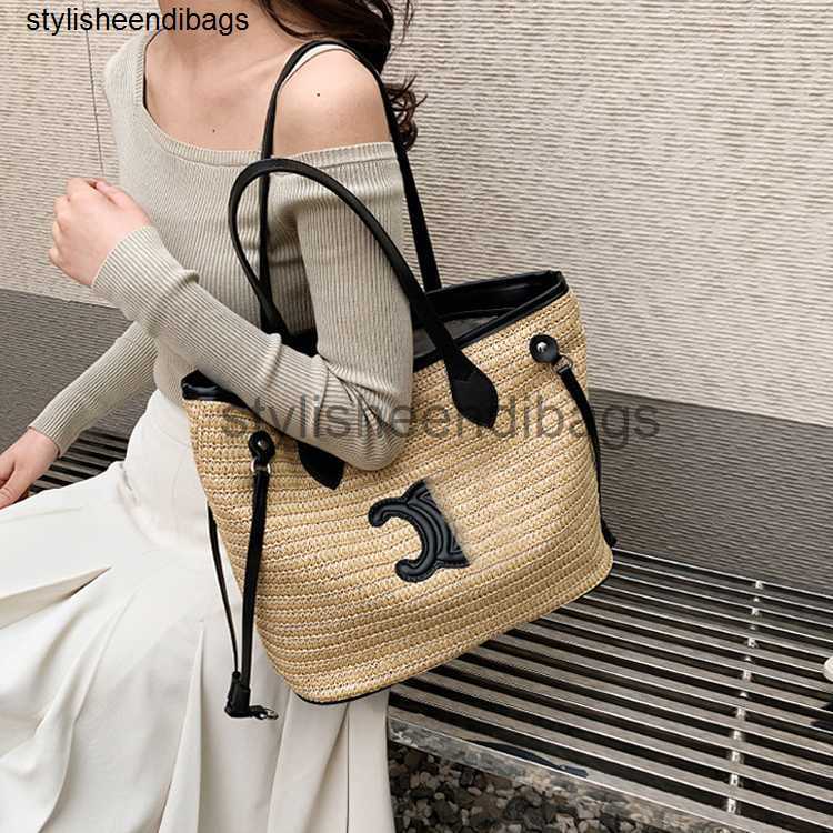 Designer Bags Summer fashion straw braid large capacity Tote bag women's new 2023 texture summer season shoulder bag Grass Woven Bag stylisheendibags, Black9
Designer Bags Summer fashion straw braid large capacity Tote bag women's new 2023 texture summer season shoulder bag Grass Woven Bag stylisheendibags, Black9