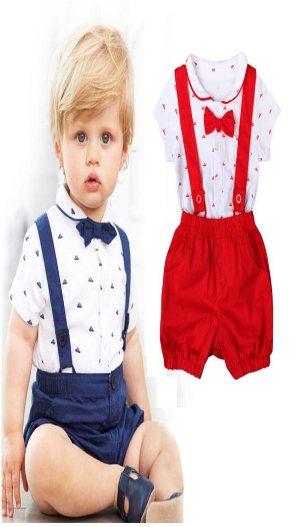 Boy Summer Gentle Style Short Sleeve Turndown Collar Tshirt and Short Pants with Braces Suits Two Pieces Baby Short Summer Cloth9973375, Red
Boy Summer Gentle Style Short Sleeve Turndown Collar Tshirt and Short Pants with Braces Suits Two Pieces Baby Short Summer Cloth9973375, Red