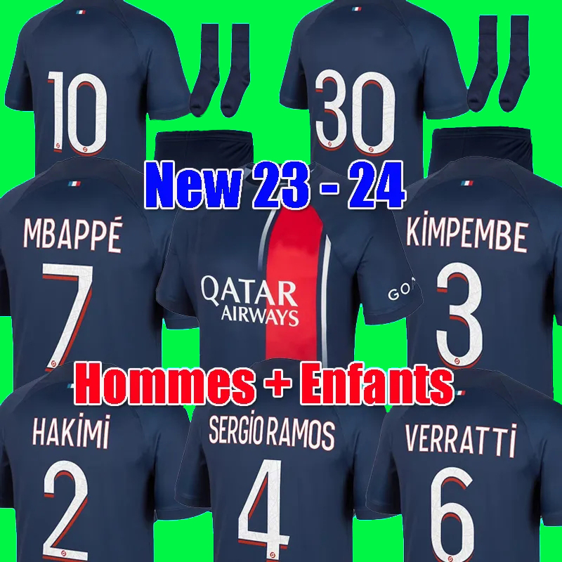 22 23 MBAPPE soccer jerseys HAKIMI #2 SERGIO RAMOS VERRATTI DANILO PSGS SANCHES 2023 2024 Maillots football shirt men kids kit sets uniform enfants, 22 23 third adult
22 23 MBAPPE soccer jerseys HAKIMI #2 SERGIO RAMOS VERRATTI DANILO PSGS SANCHES 2023 2024 Maillots football shirt men kids kit sets uniform enfants, 22 23 third adult
