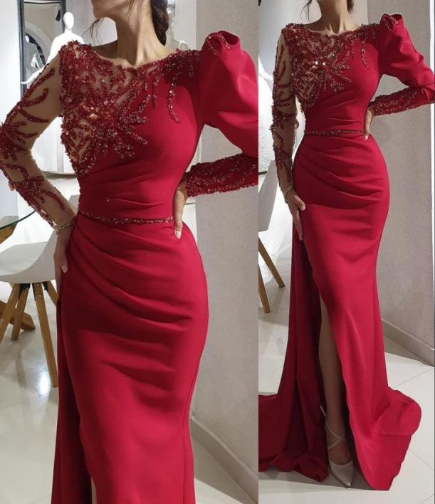 2023 Prom Dresses Sexy Arabic Dark Red Mermaid Jewel Neck Illusion Crystal Beading Side Split Floor Length Party Evening Gowns Lon6711462, Gray
2023 Prom Dresses Sexy Arabic Dark Red Mermaid Jewel Neck Illusion Crystal Beading Side Split Floor Length Party Evening Gowns Lon6711462, Gray