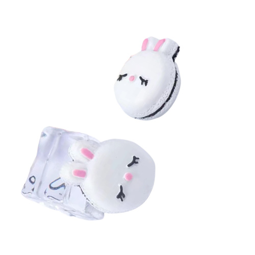 20pcs Lovely Animal Pig Rabbit Panda Monkey Resin Components Crafts Hair Bow Flatback Cabochons Scrapbooking DIY Accessories Embel