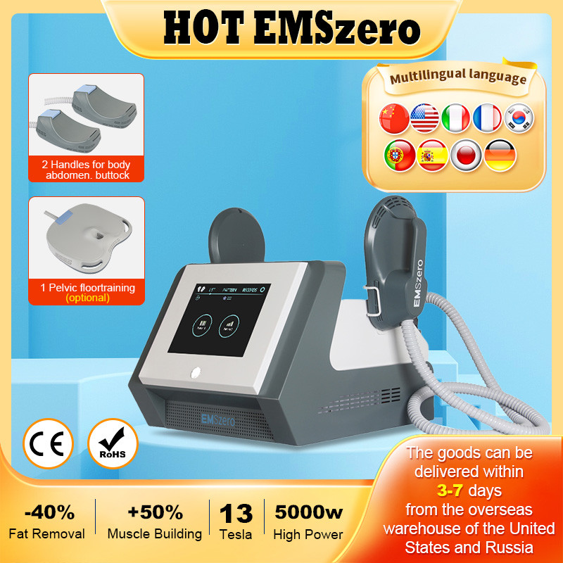 DLSEMSLIM Portable 2 Handles NEO 14 Tesla Hi-emt with Pelvic Stimulation Pads Optional EMSzero Reduce body fat Sculpt Machine
DLSEMSLIM Portable 2 Handles NEO 14 Tesla Hi-emt with Pelvic Stimulation Pads Optional EMSzero Reduce body fat Sculpt Machine