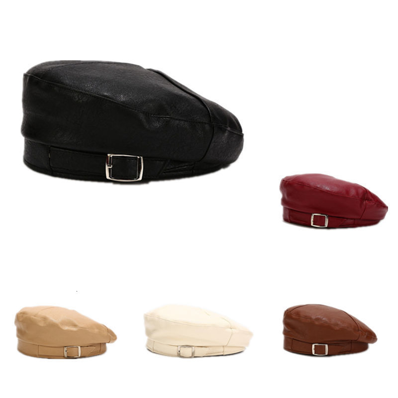Berets Autumn and Winter Solid Leather Buckle Beret Painter Hat Octagonal Women Girl 06 230629, Khaki
Berets Autumn and Winter Solid Leather Buckle Beret Painter Hat Octagonal Women Girl 06 230629, Khaki