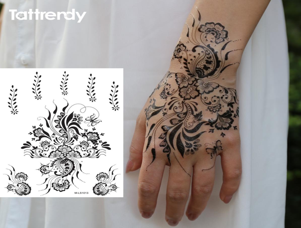 Whole 1sheet Black and White henna Fake Lace tattoo stickers Metallic temporary flash tattoos Arabic Summer Trendy new S1013B7099946
Whole 1sheet Black and White henna Fake Lace tattoo stickers Metallic temporary flash tattoos Arabic Summer Trendy new S1013B7099946