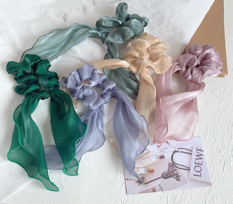 Sweet Pure Color Women Girls Hairbands Satin Fabric Streamer Hair Ring Hair Accessory Large Intestine Hair Rope M31427778795, Multi-color
Sweet Pure Color Women Girls Hairbands Satin Fabric Streamer Hair Ring Hair Accessory Large Intestine Hair Rope M31427778795, Multi-color