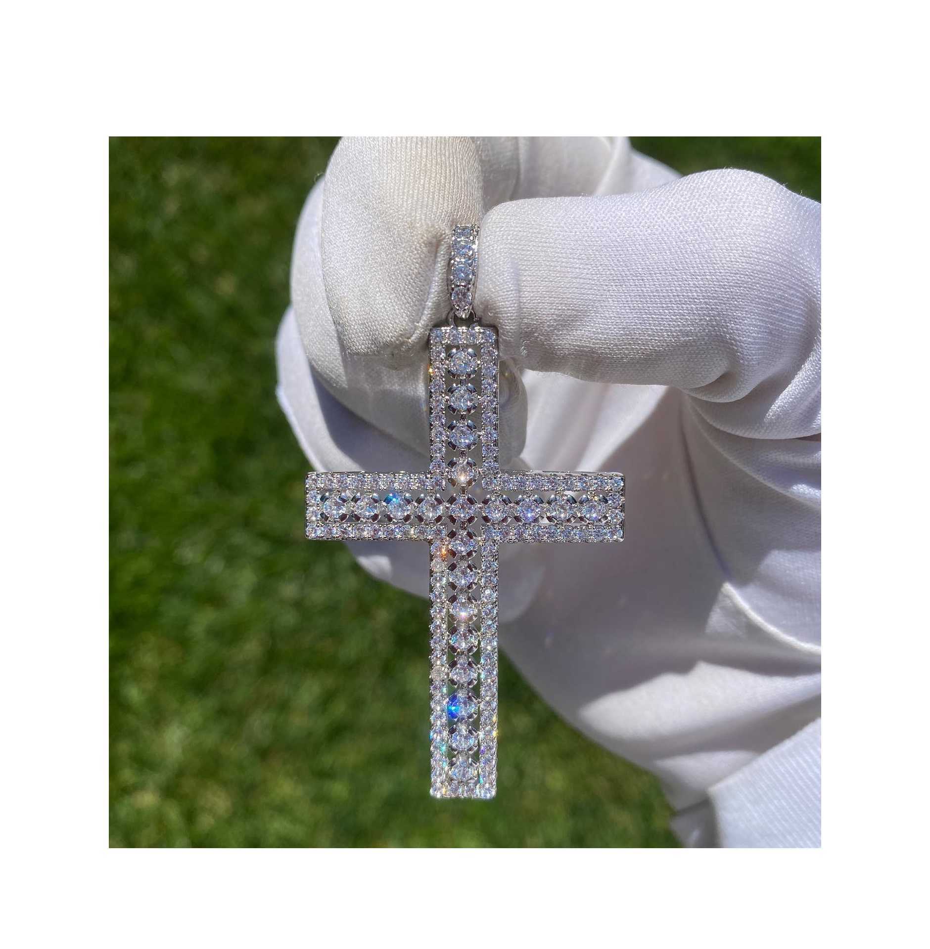 Custom Made Personalised Diamond Jewellery Designs 14k/18k Real Gold High Quality Pendant Necklaces for Womans