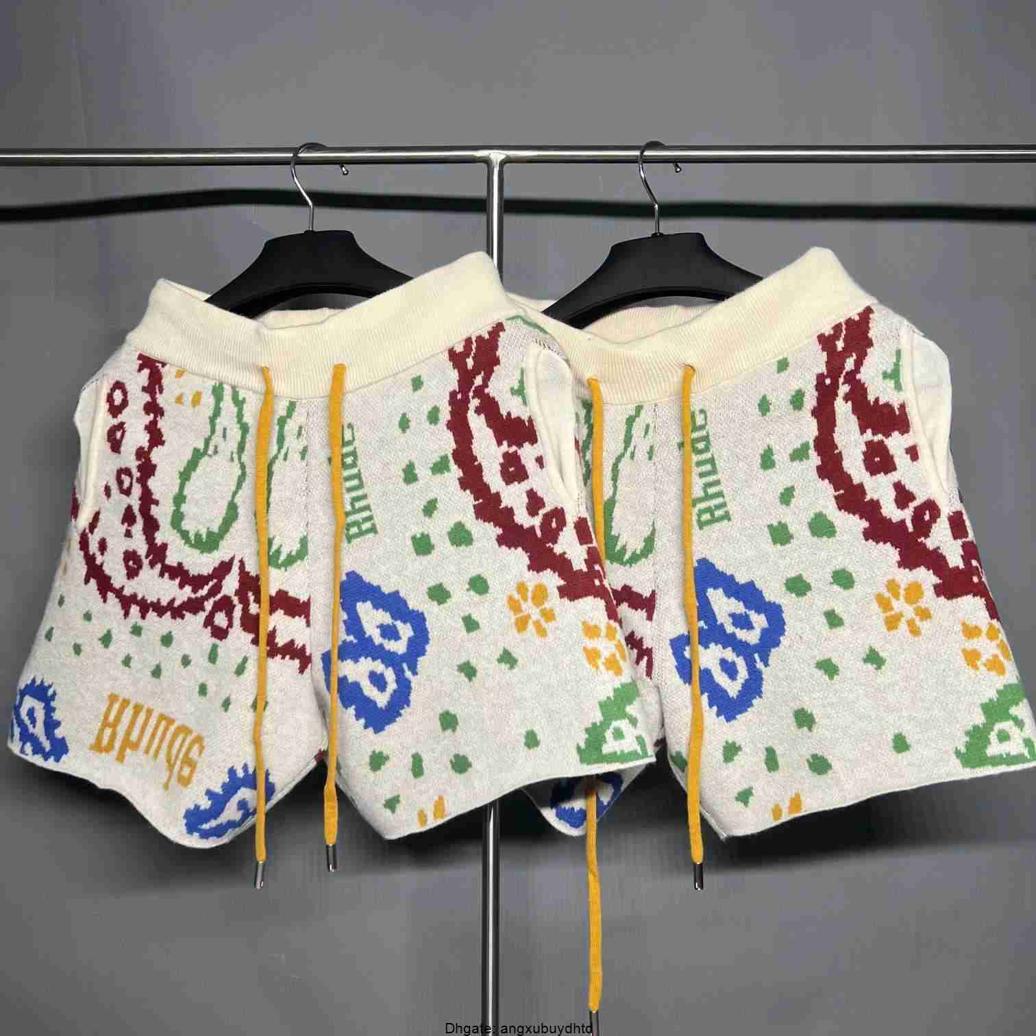 Designer Clothing Rhude Embossed Jacquard Cashew Flower Pattern American Wool Leisure Knitted Beach Holiday Shorts Couples Joggers Sportswear, Color
Designer Clothing Rhude Embossed Jacquard Cashew Flower Pattern American Wool Leisure Knitted Beach Holiday Shorts Couples Joggers Sportswear, Color