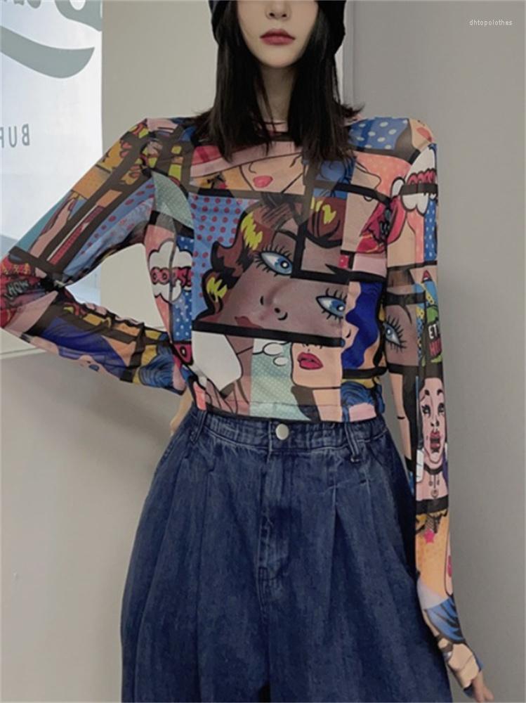 Women' T Shirts 2023 Gothic Vintage T-shirt Y2k Crop Net Yarn Flare Long Sleeve Tops Women T-shirts Summer Blouses Tees Woman Clothing, Picture color
Women' T Shirts 2023 Gothic Vintage T-shirt Y2k Crop Net Yarn Flare Long Sleeve Tops Women T-shirts Summer Blouses Tees Woman Clothing, Picture color