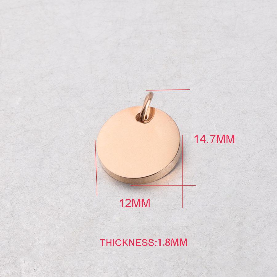 Dresses 50pcs 12mm Rose Gold Color Mirror Polish Stainless Steel Round Pendants with Jump Ring Stamping Blanks for Diy Tag, Blue
Dresses 50pcs 12mm Rose Gold Color Mirror Polish Stainless Steel Round Pendants with Jump Ring Stamping Blanks for Diy Tag, Blue