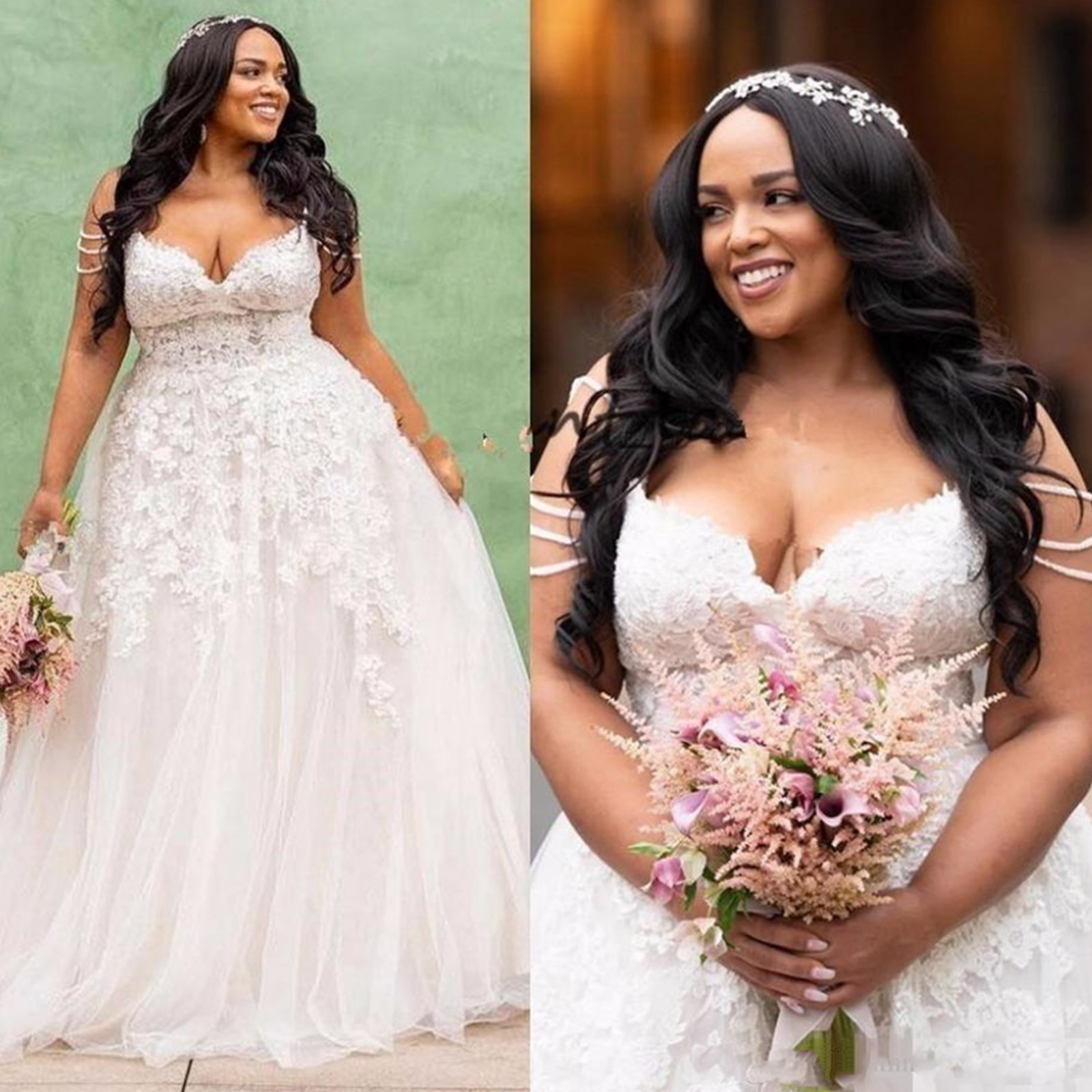 Modest African Plus Size Wedding Dresses 2023 robe de mariee A Line Tulle Custom Made Bridal Gowns For Black Girls Women, Champagne
Modest African Plus Size Wedding Dresses 2023 robe de mariee A Line Tulle Custom Made Bridal Gowns For Black Girls Women, Champagne