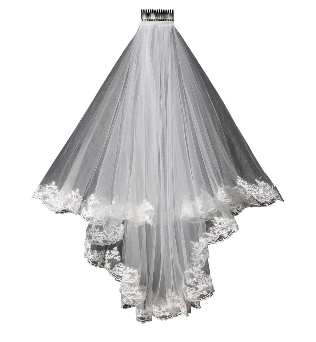 2019 New Lace wedding veil lace short design single wedding bride039s Veil long hair comb in stock1934038, White
2019 New Lace wedding veil lace short design single wedding bride039s Veil long hair comb in stock1934038, White