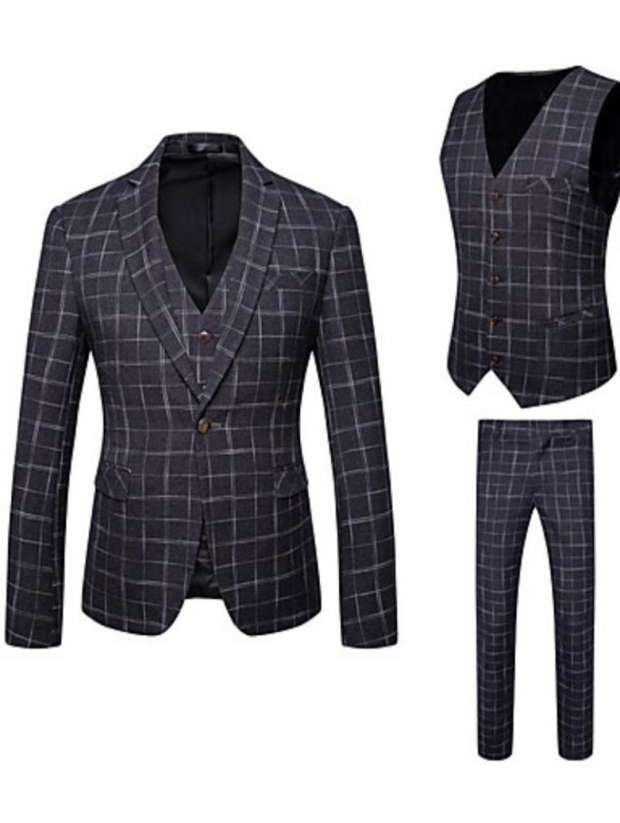 2019 Black Check Suits Men Fashion Wedding Tuxedos 3 Pieces JacketVestPants Formal Business Custom Made Blazer7398622
2019 Black Check Suits Men Fashion Wedding Tuxedos 3 Pieces JacketVestPants Formal Business Custom Made Blazer7398622