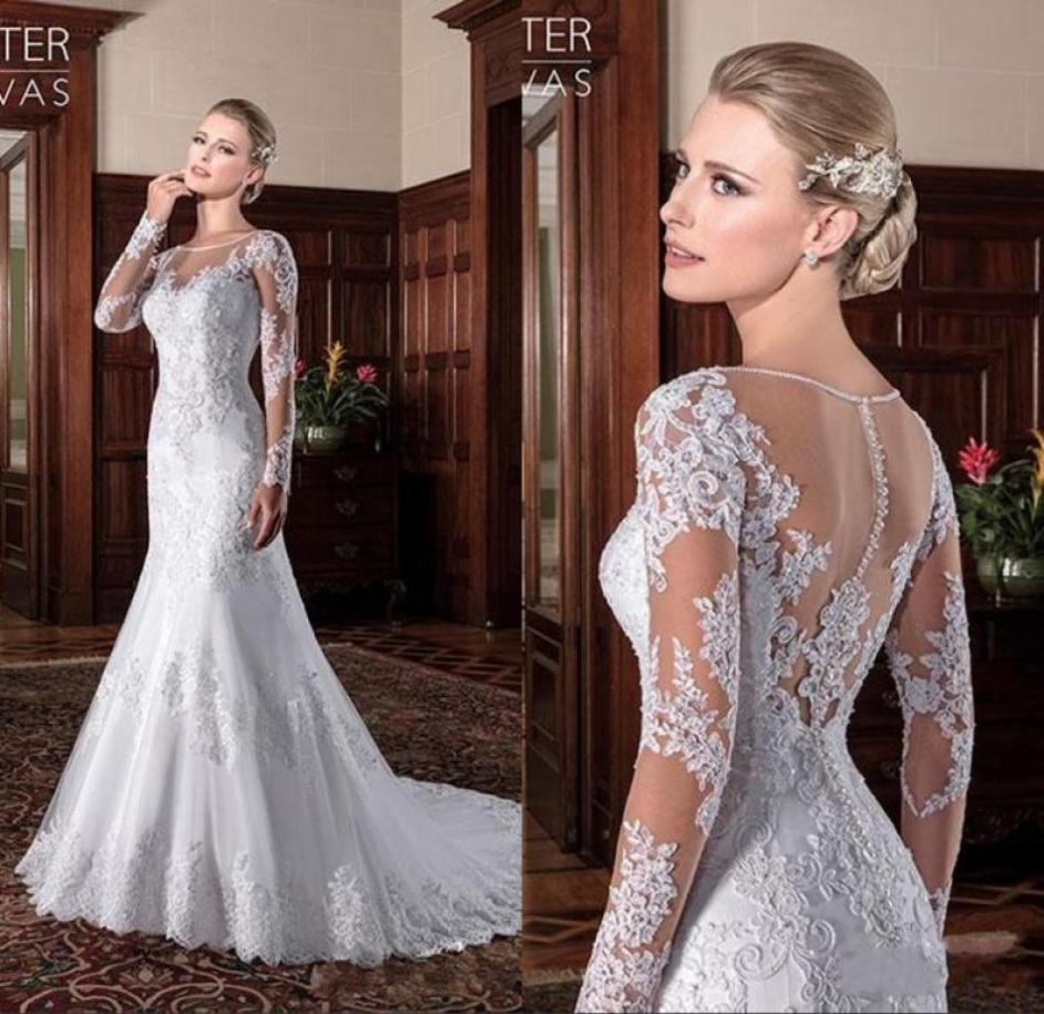 Mermaid Wedding Dress Sheer Neck Lace Appliques Long Sleeves Wedding Dress Court Train Illusion Bridal Gowns Vestidos De Noiva6604415, Same as image
Mermaid Wedding Dress Sheer Neck Lace Appliques Long Sleeves Wedding Dress Court Train Illusion Bridal Gowns Vestidos De Noiva6604415, Same as image